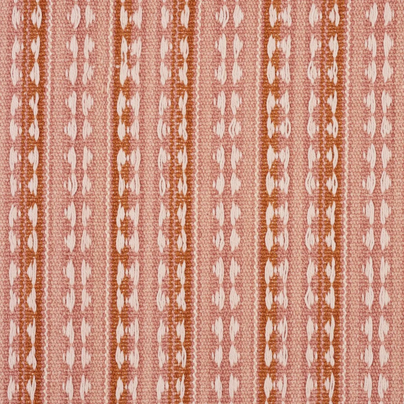 Tarnby Stripe Fabric, Red/ Pink/ Orange