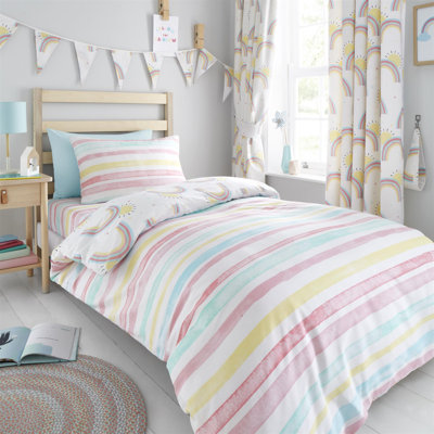 Ken Polyester No Pattern Duvet Cover Set with Pillowcases