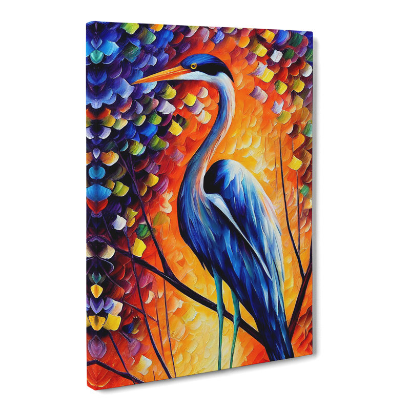 Heron Vol.2 - Wrapped Canvas Print, 50cm H x 35cm W x 3cm D