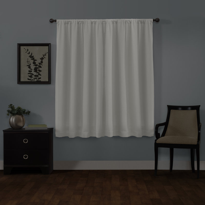 Kohan Curtain Single Panel, 50" W x 63" L, White