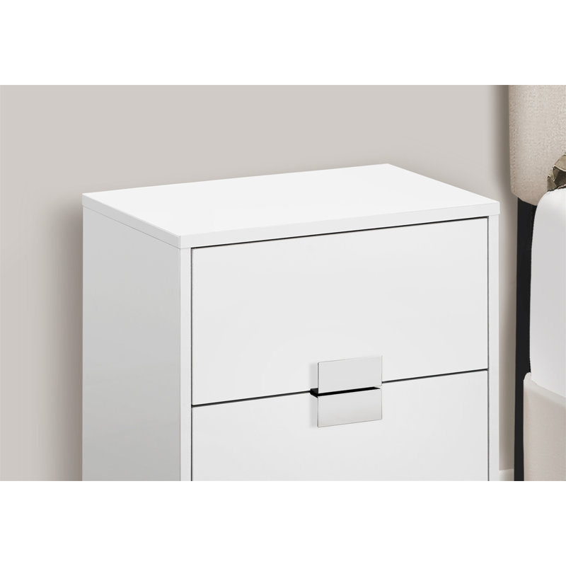 Table d'appoint, métal chromé, contemporain, moderne, Blanc