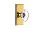 Grandeur Carré Plate Single Dummy with Provence Crystal Door Knob