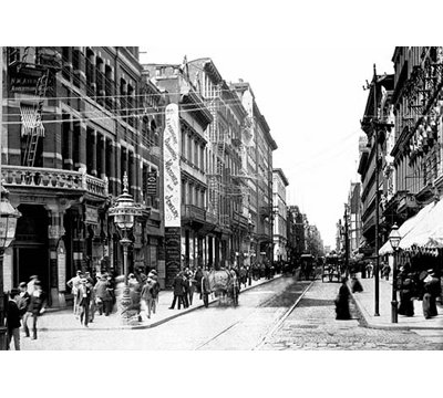 " A Busy Philadelphia Street "
