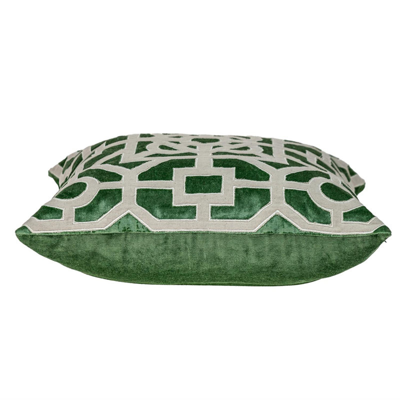 Parkland Collection Hazel Transitional Throw Pillow, Green/Sage
