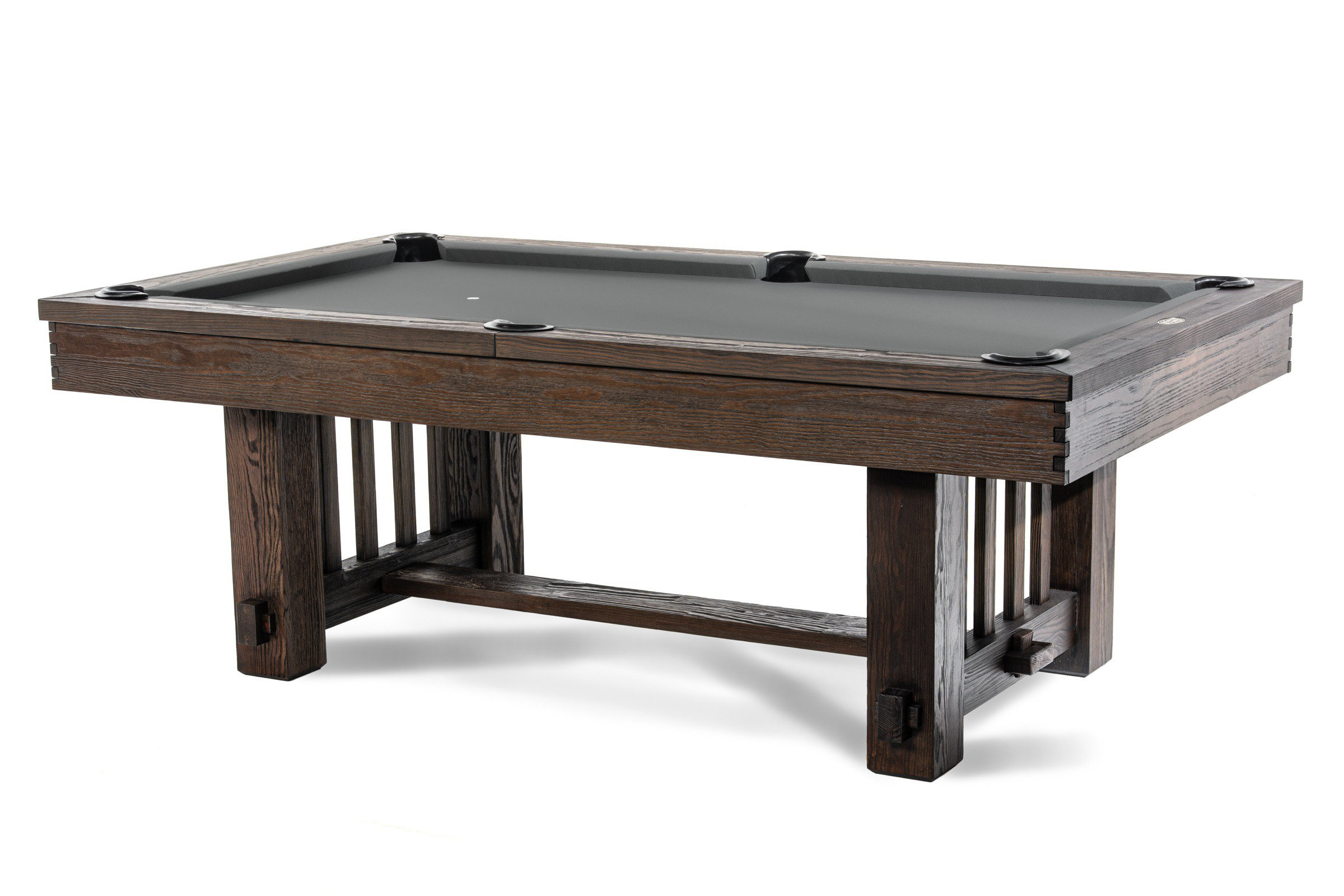 Spencer Marston Slate Dining Pool Table - 100% Hardwood Construction ...