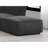 Ortega Dark Charcoal Square Upholstered Ottoman