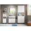 Nevide 35cm W x 110cm H x 34cm D Freestanding Bathroom Cabinet