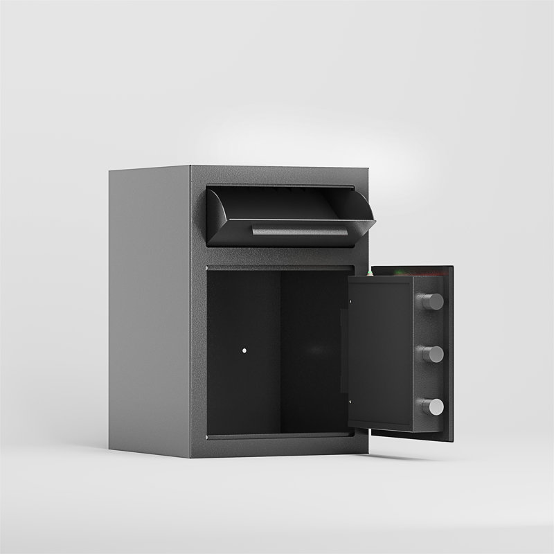 Coffre-fort de dépôt numérique en acier au carbone avec verrou à code électronique