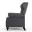 Fauteuil inclinable décoratif avec accoudoirs roulés, profitez du confort et du luxe cocooning