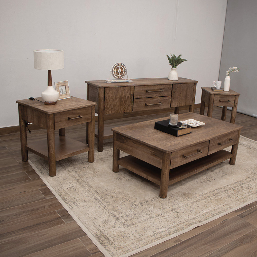 Quinn 59.75'' Solid Wood Console Table