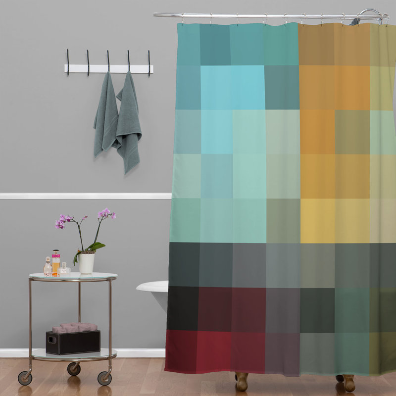 Madart Inc Geometric Shower Curtain