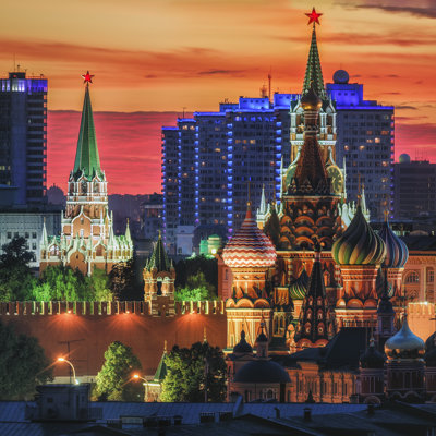 The Moscow Kremlin - Wrapped Canvas Print