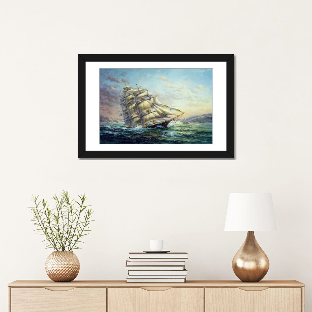 " Clipper Ship Surprise " by Nicky Boehme Breakwater Bay Mat 