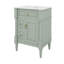 Ensemble de meuble-lavabo 24 po avec lavabo, ensemble de meuble-lavabo autoportant avec tiroir rabattable, 2 tiroirs et tablette réglable-121081710-121081717
