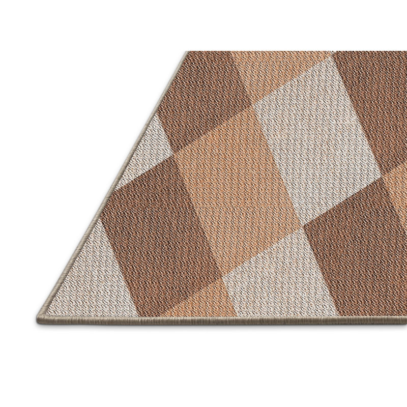 Tapis beige / brun à motif géométrique Antrez, Rectangle 7 pi x 10 pi