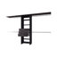 Système d'organisation modulaire pour garde-robe avec tringles à suspension, tablettes et tiroirs, FM Furniture Geek-311514400