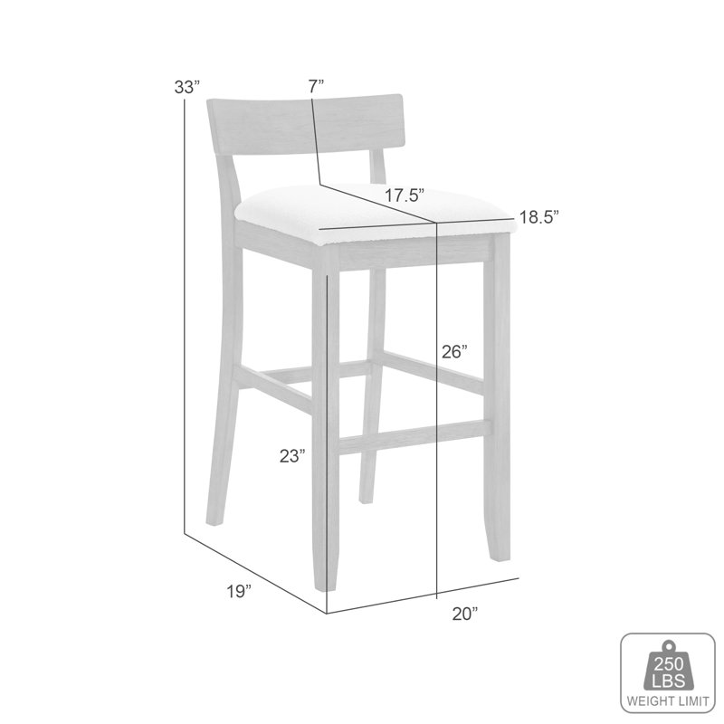 Tabouret de bar à hauteur de comptoir Merie, Tabouret de comptoir (siège d'une hauteur de 26 p, 1, Amber Glow
