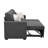 Modern Reversible Sleeper Sectional Sofa With Right Storage Chaise-124082495