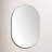 Keiko Aluminum Oval Wall Mirror