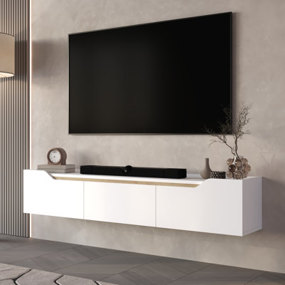 Meuble télé flottant avec 3 armoires Newa