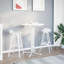 Phelia Dining Table Engineered Wood and Steel-223649305-223649308