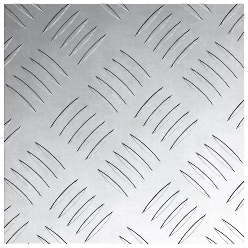 Rubber Stair Treads Modern, Silver, Square 20cm