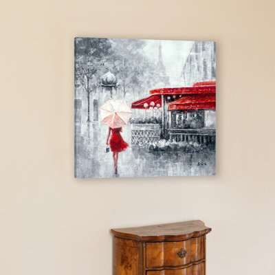 " Romantic Paris Cafés " Painting Print