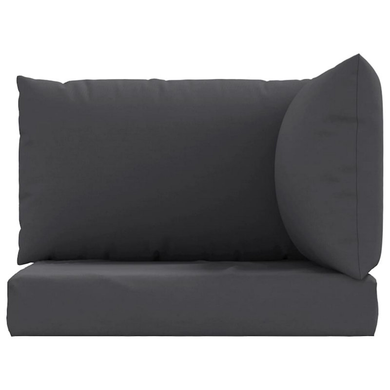 Paom Outdoor Cushion For Bench Set Of 3, Oxford Fabric, Dark Gray