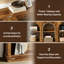 62.99 Inch Storage TV Unit Industrial Farmhouse, Multi-Use Hall Console Table, Sofa Back Table for Entrance