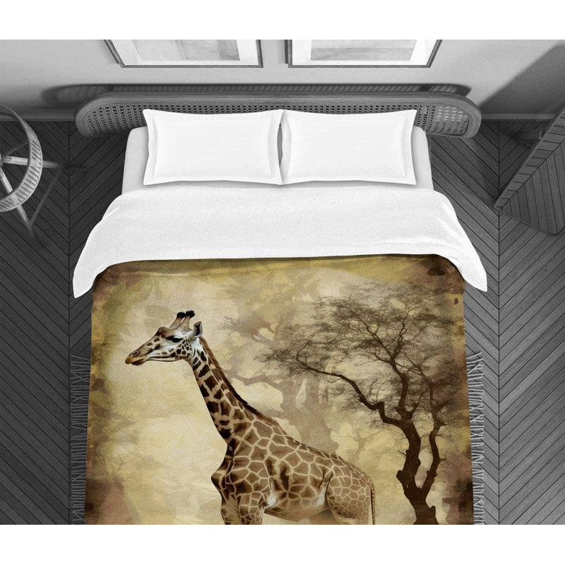 Literie girafe, Grand édredon