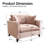 Chenille Upholstered Accent Chair-1444917706