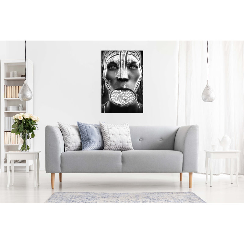 Woman Tribal Beauty - Wrapped Canvas Print, 61cm H x 41cm W