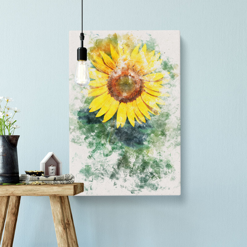 The Sunflower - Wrapped Canvas, 50cm H x 35cm W x 3cm D