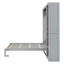 Lit escamotable double avec tablettes