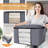 4-Pack Clothes Storage, Foldable Blanket Storage Bags, Storage Containers For Organizing Bedroom, Closet, Clothing, Comforter, Organization And Storage With Lids And Handle-90356177