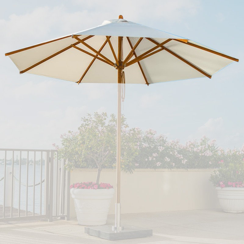 Parasol de marché Pursley, Rouge, L 138 po x P 138 po