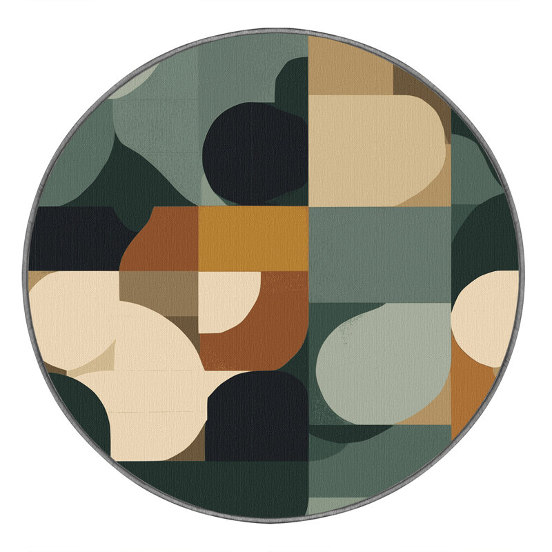 Modular Mountains Rug, Round 8'