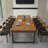 125.98"Solid Pine Long Rectangular Conference Table-753568478