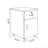Modern 15.75'' Wide Lockable Mobile File Cabinet