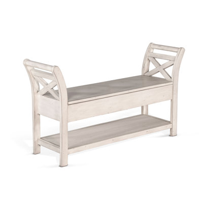 Sorush Solid Wood Storage Bench