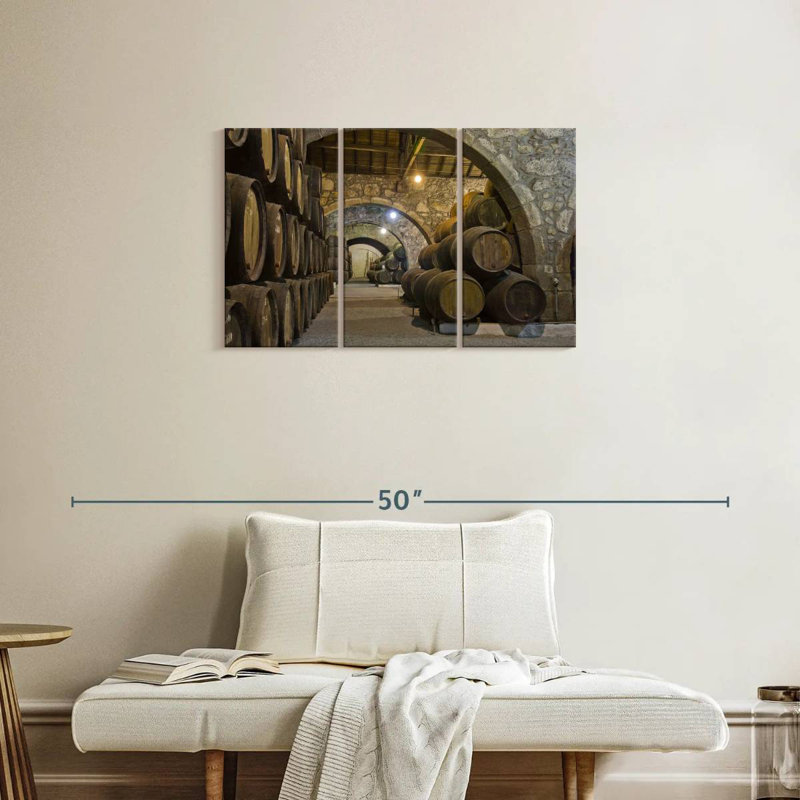 Lilie Cellar Wine Barrels, 20" H x 33" W