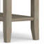 Table de bout transitionnelle en bois massif avec 2 tablettes ouvertes Acadian-1063236911-967415914
