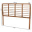 Cadian Adjustable King Size Walnut Finished Solid Wood Headboard, 50" H X 79.6" W X 0.8" D-167571714