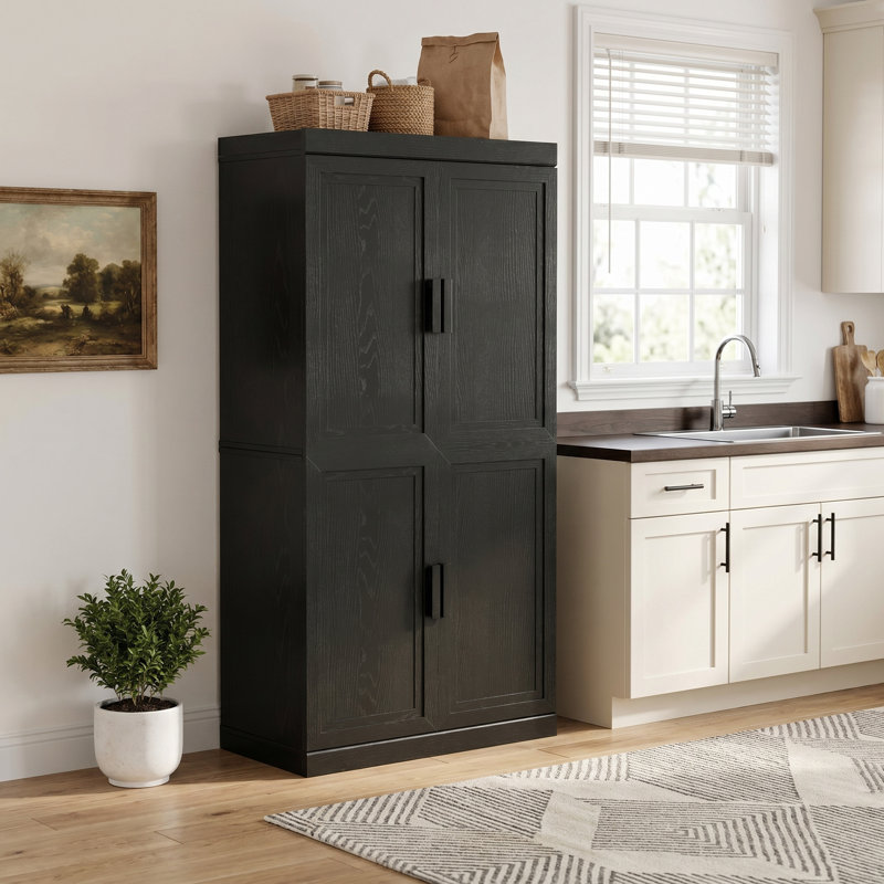 Armoire de rangement avec tablettes réglables Nashaya, 2 PC - H 31 po + H 36 po, Bleu très foncé