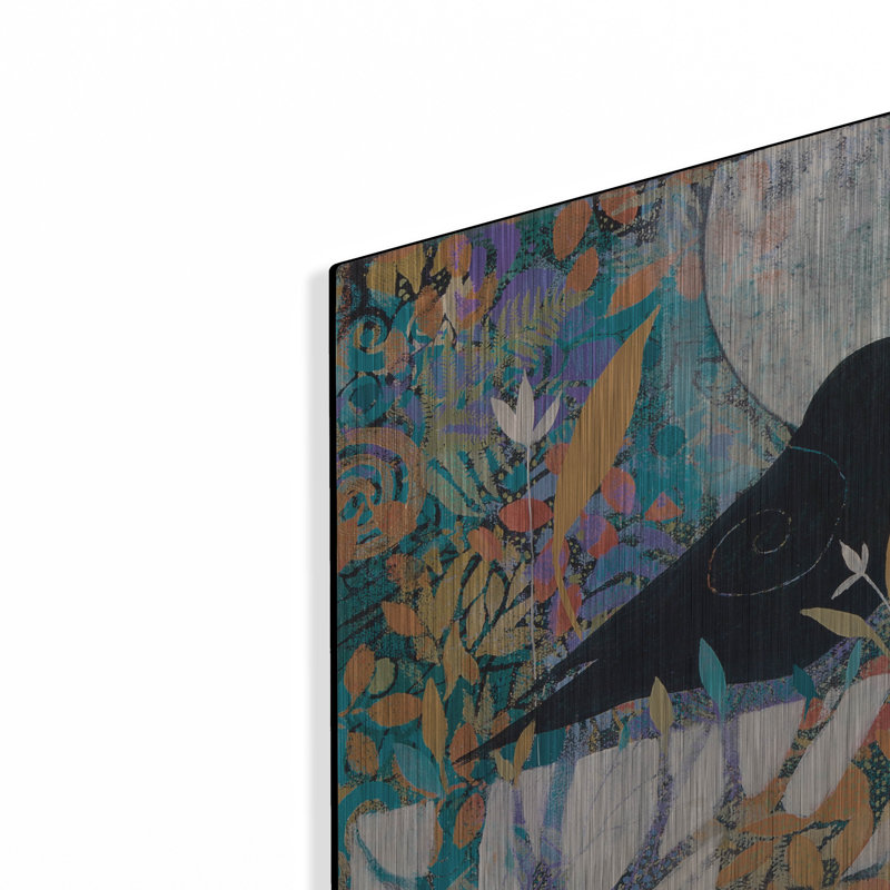  «Messagers Of The Forest» par Sue Davis, art mural en métal, 36 po x 36 po, H 36 po x l 36 po