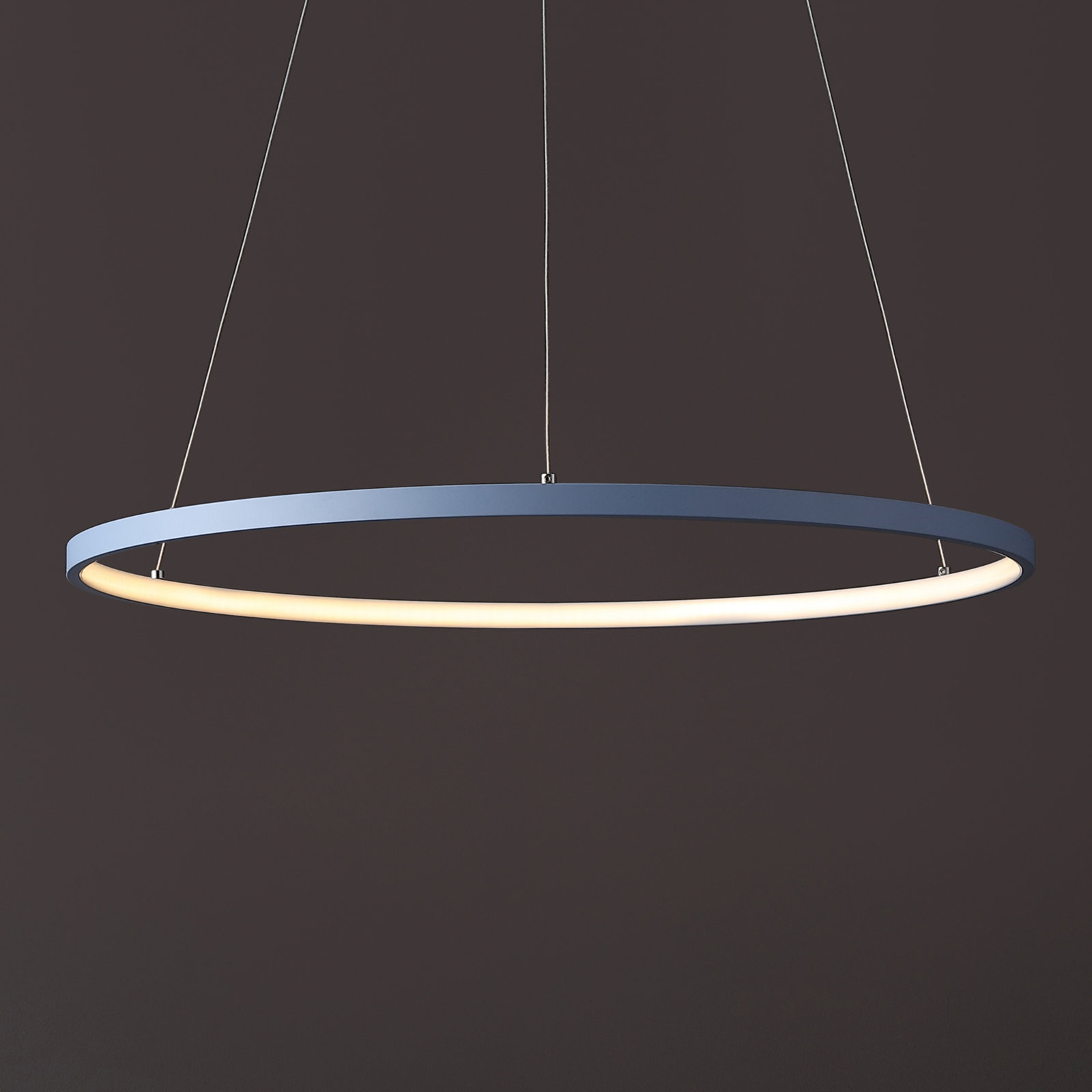 Odin Single Light Dimmable LED Pendant, 0.75" H x 23.75" W x 23.75" D, Blue
