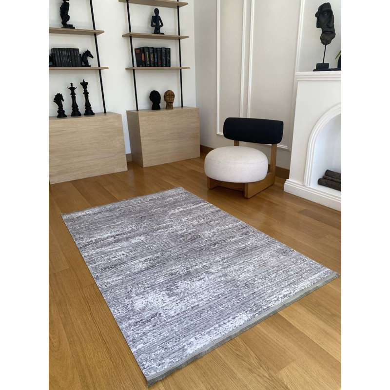 Tapis en coton Tilina avec envers antidérapant, Rectangle 3 pi 3 po x 6 pi 7 po