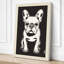 Bulldog Portrait Graphic - Wrapped Canvas-1001320588-1001320591