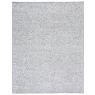 Martha Stewart Hand Tufted Wool/Viscose/Cotton Southwestern Rug in Grey