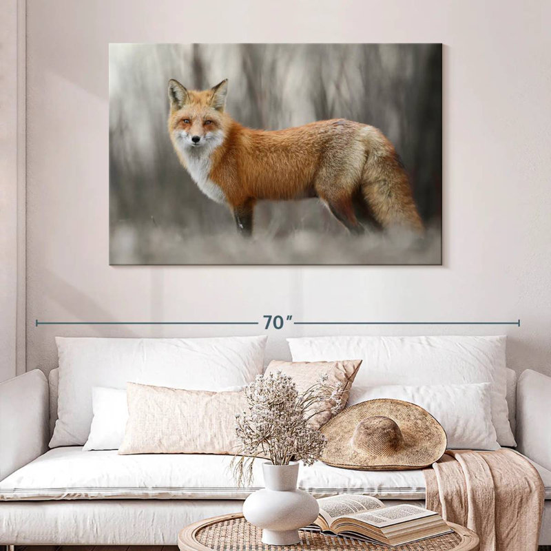 Brampt Charming Red Fox, 32" H x 48" W